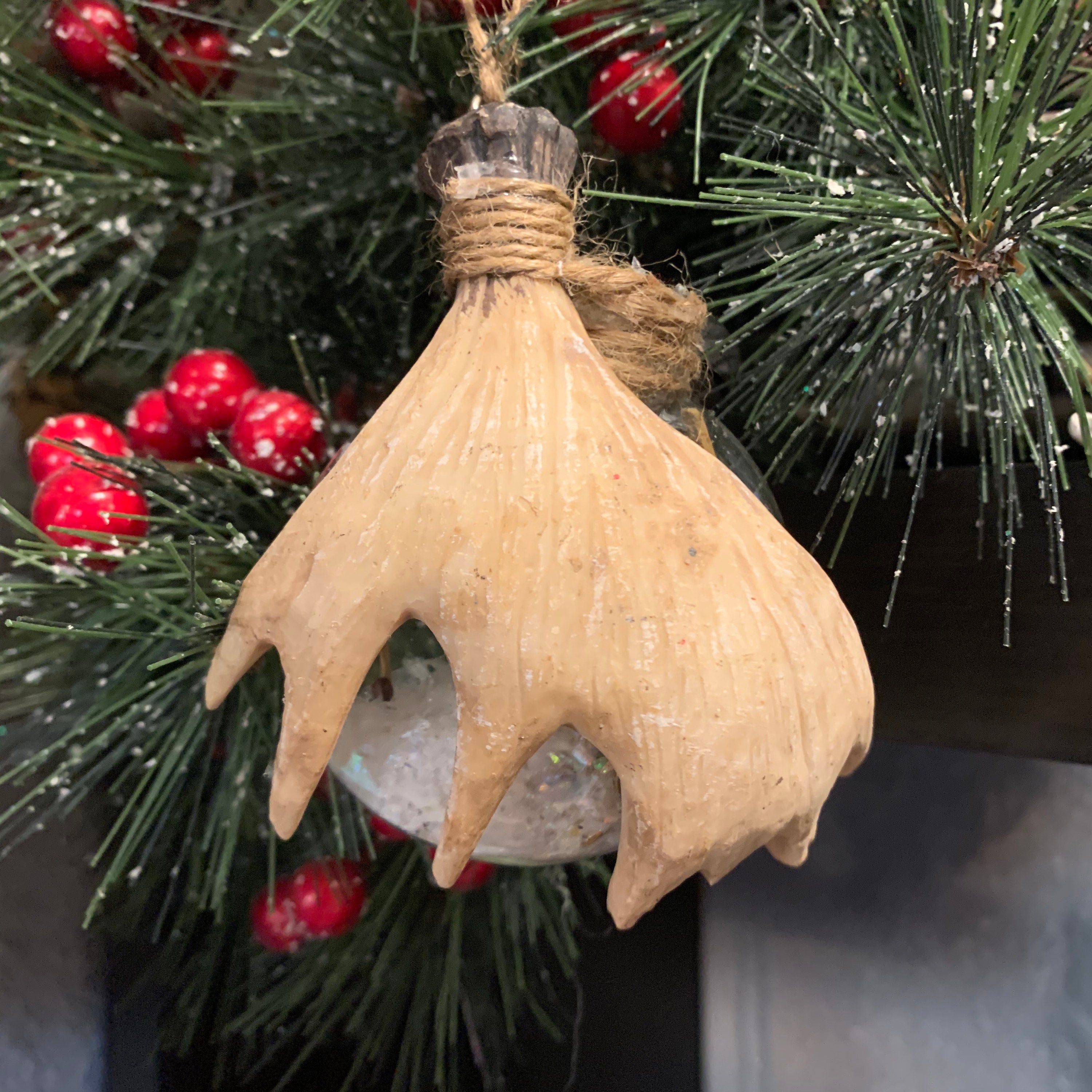 Christmas Ornament - Moose Hunter Ornament - Personalization Optional