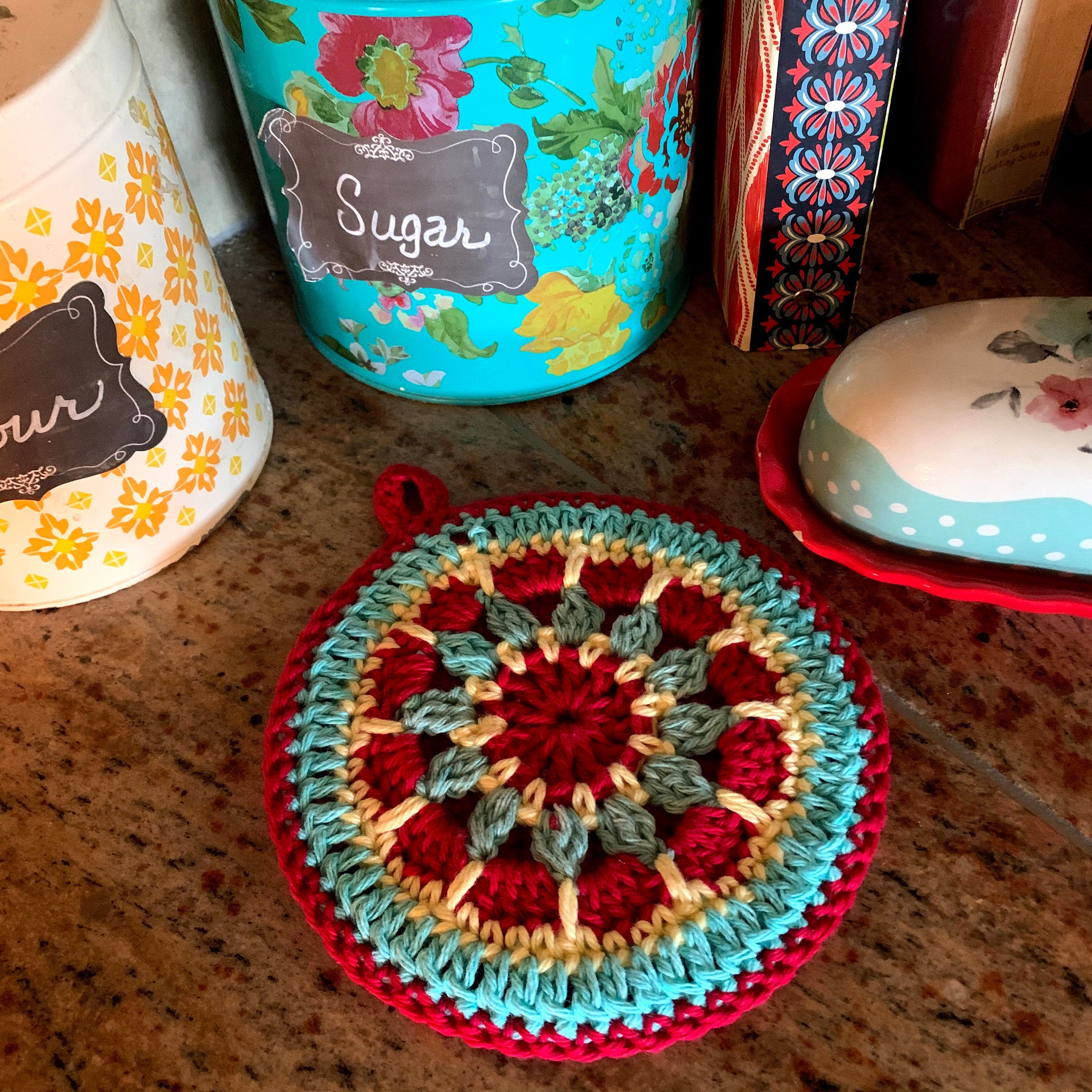 Pattern - Crochet Pattern - "Mandala Potholder"