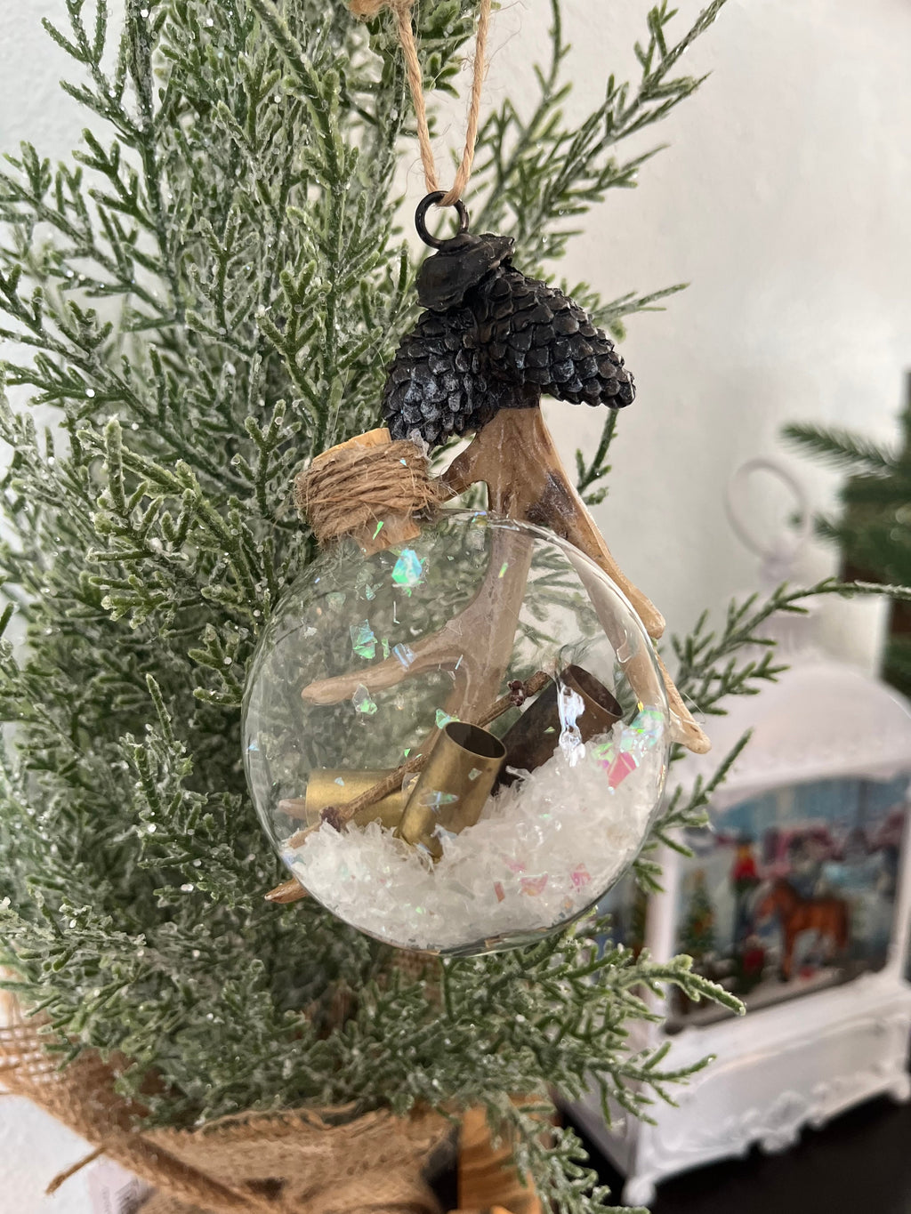 Christmas Ornament - Deer Hunter Ornament - (TM) Design - Personalization Optional