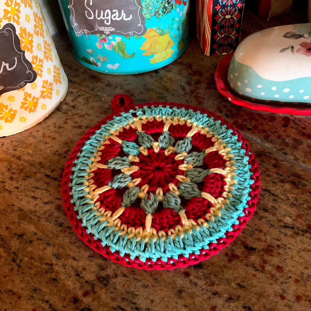 Pattern - Crochet Pattern - "Mandala Potholder"