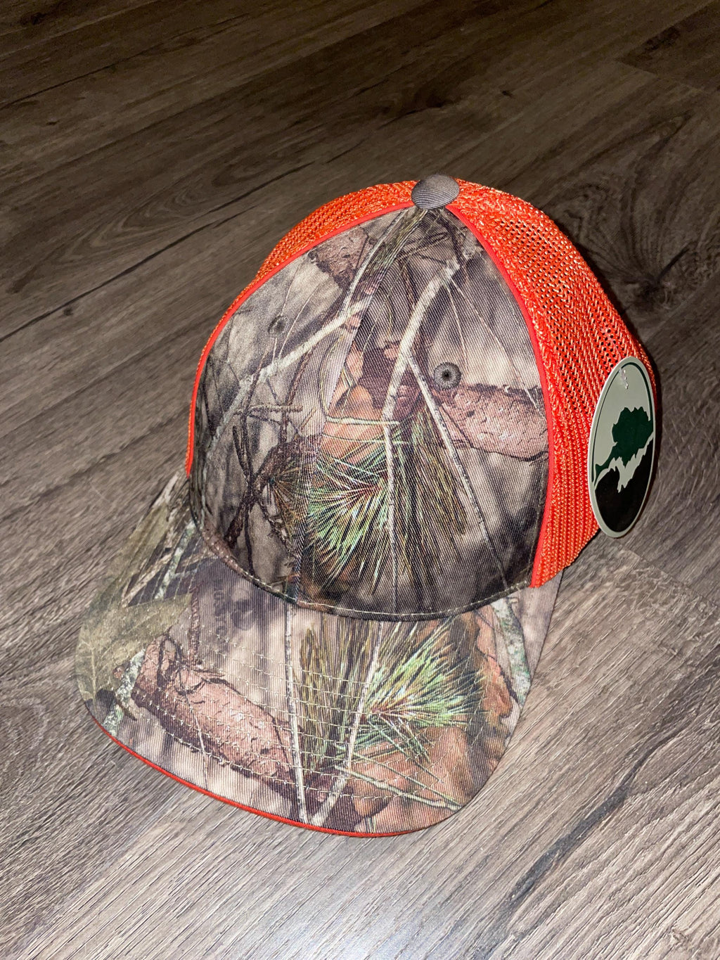 Embroidery - Hunting Cap Hat Safety Orange & Camo Deer, Elk, Pronghorn, Animal Embroidery CUSTOM Flexfit.