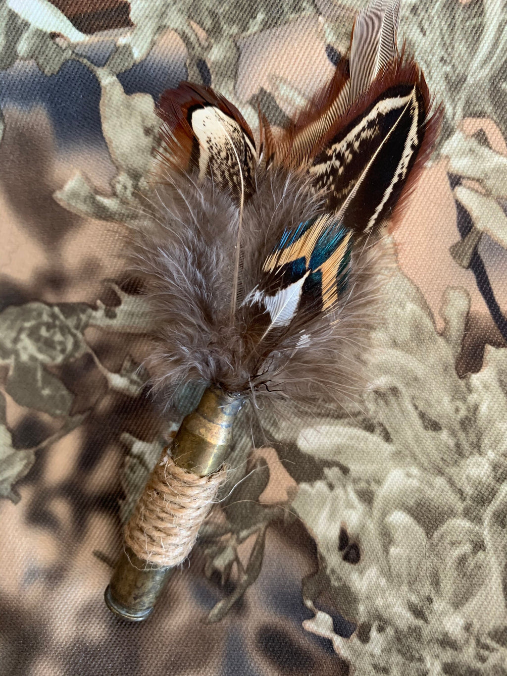 Boutonnière - Deer /Duck Hunter Boutonnière - Shell Casing wrapped in Twine