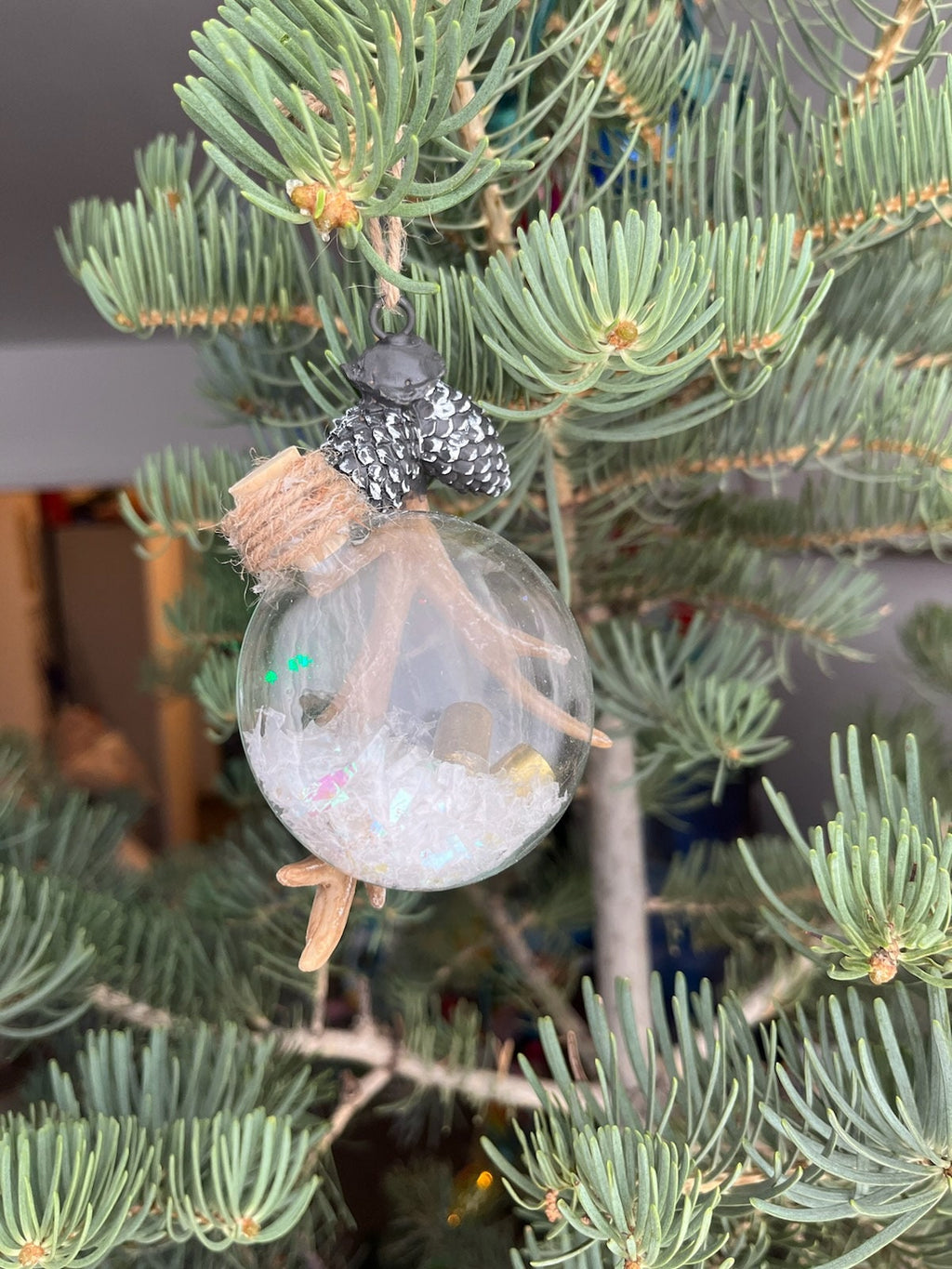 Christmas Ornament - Deer Hunter Ornament - (TM) Design - Personalization Optional