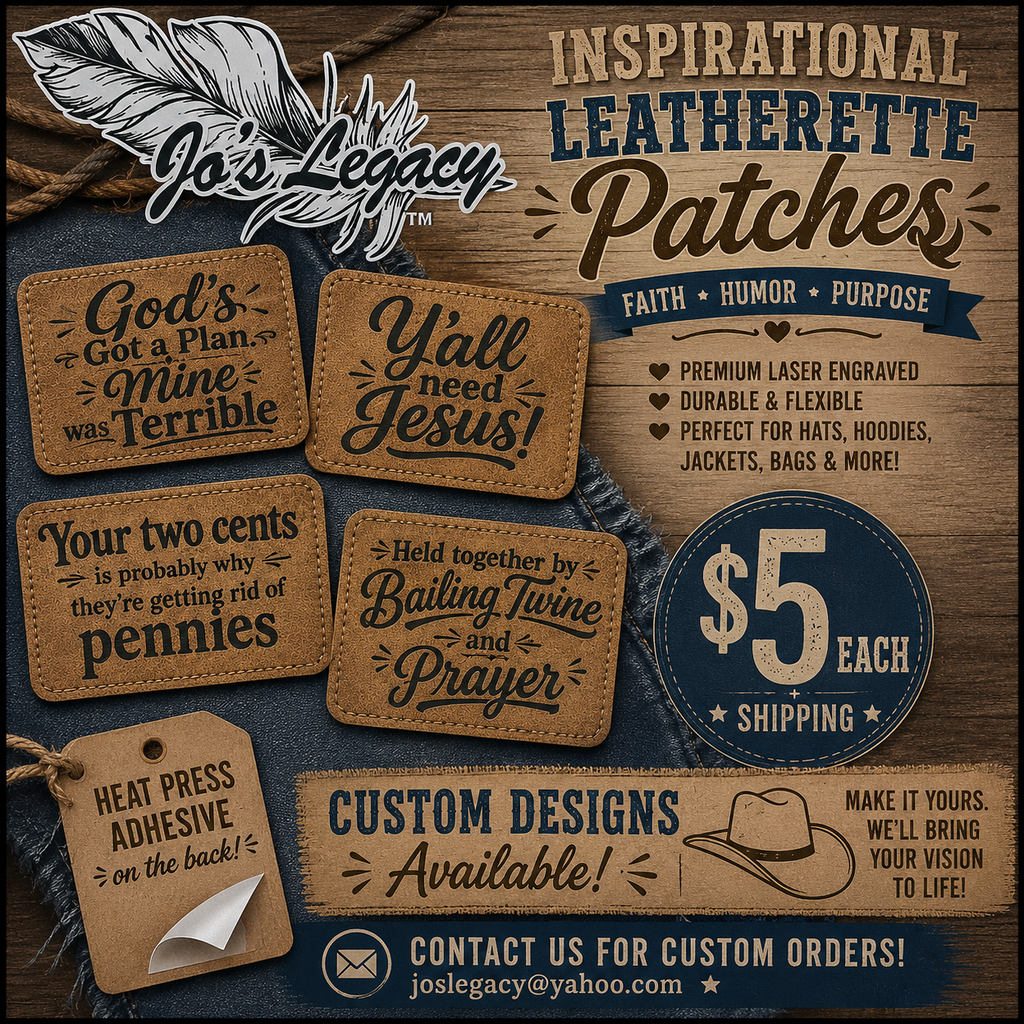 Accessories - Inspirational / Quote Leatherette Patches