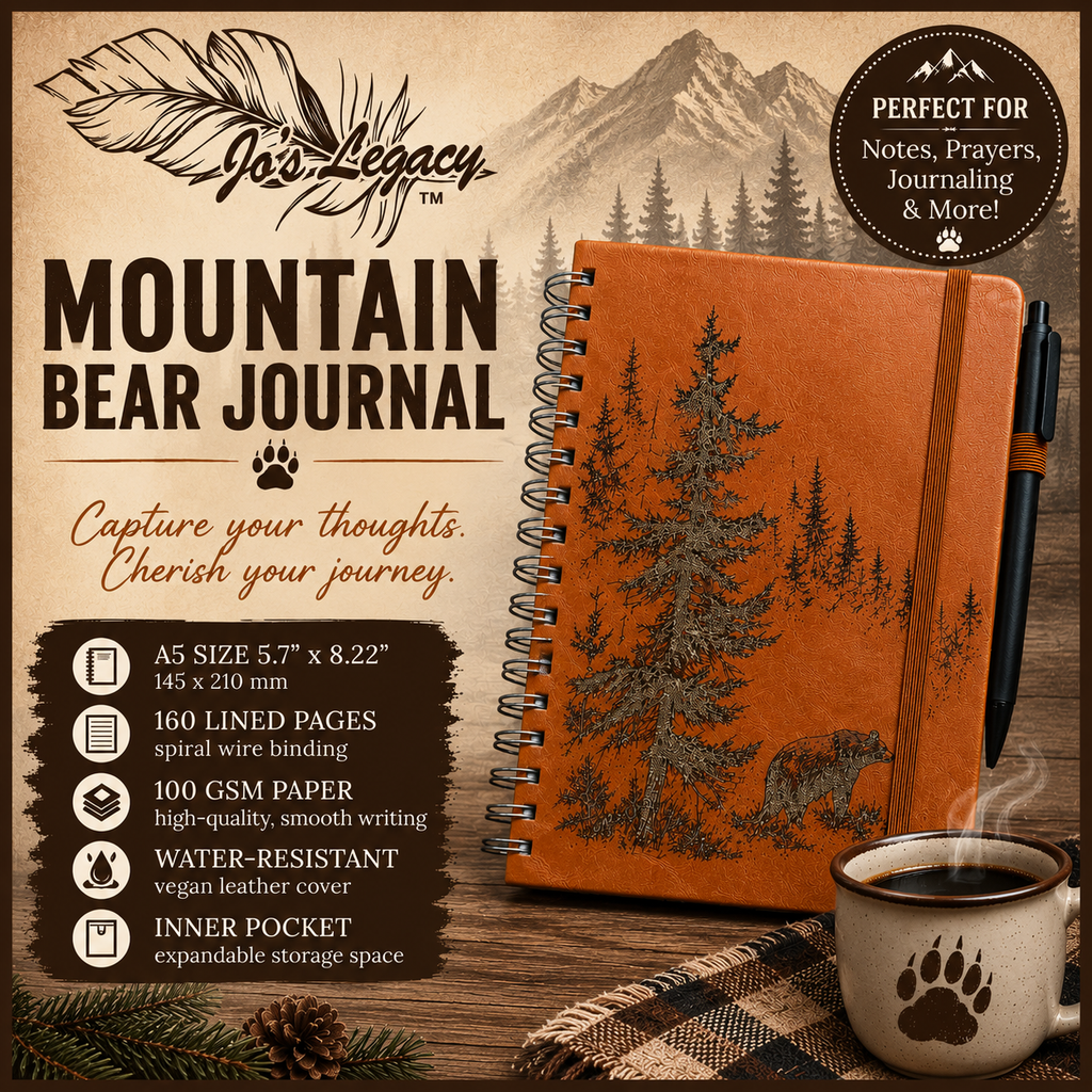 Book - Mountain Bear Leatherette Journal