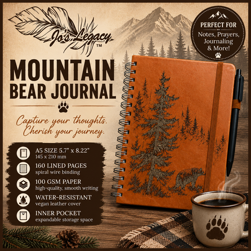 Book - Mountain Bear Leatherette Journal