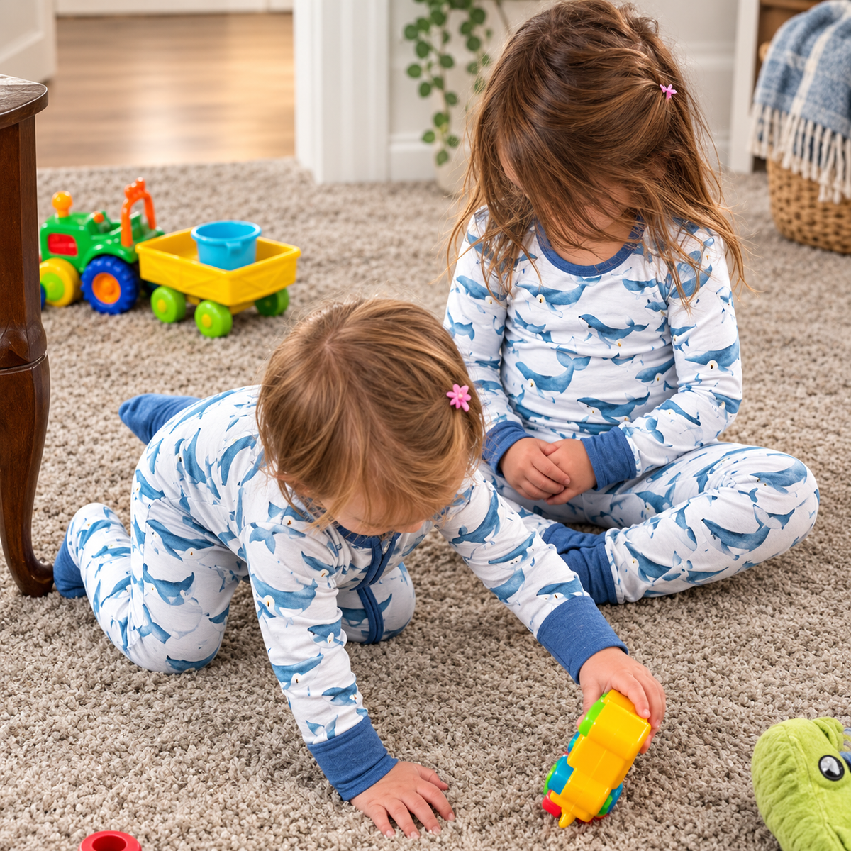 Baby-Toddler - "Jonah & The Whale" Bamboo Pajamas by Selah Baby