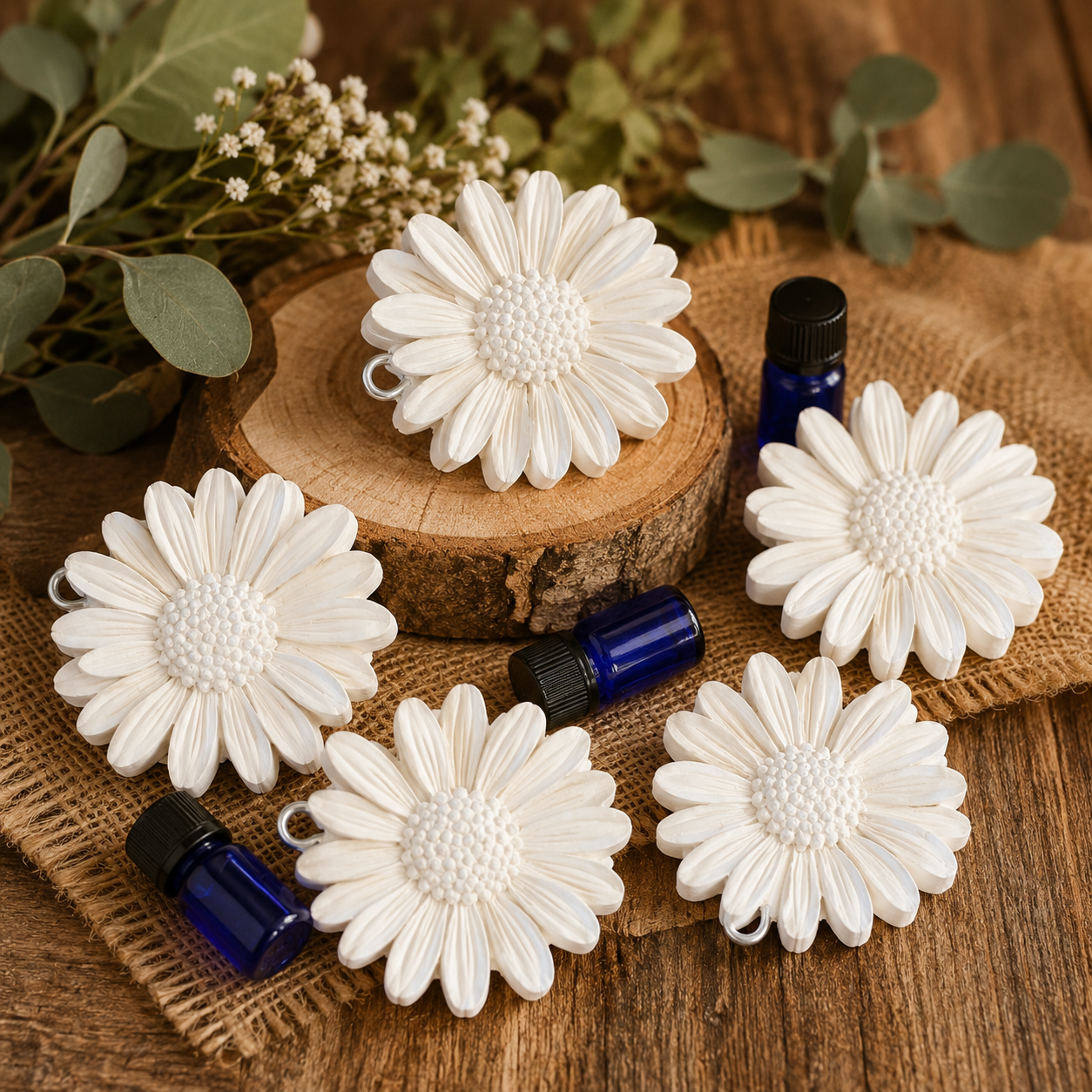 Car Freshie - Daisy Bundle (refreshable)