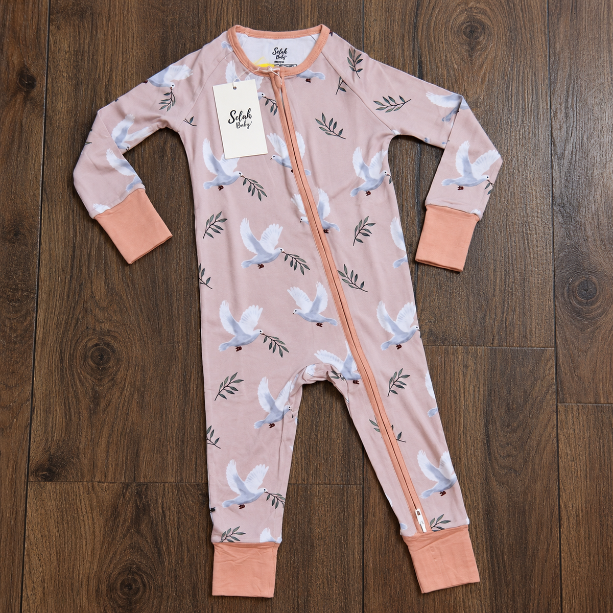 Baby-Toddler - "Peace" Bamboo Pajamas by Selah Baby