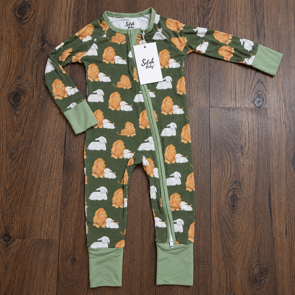 Baby-Toddler - "The Lion & The Lamb" Bamboo Pajamas by Selah Baby