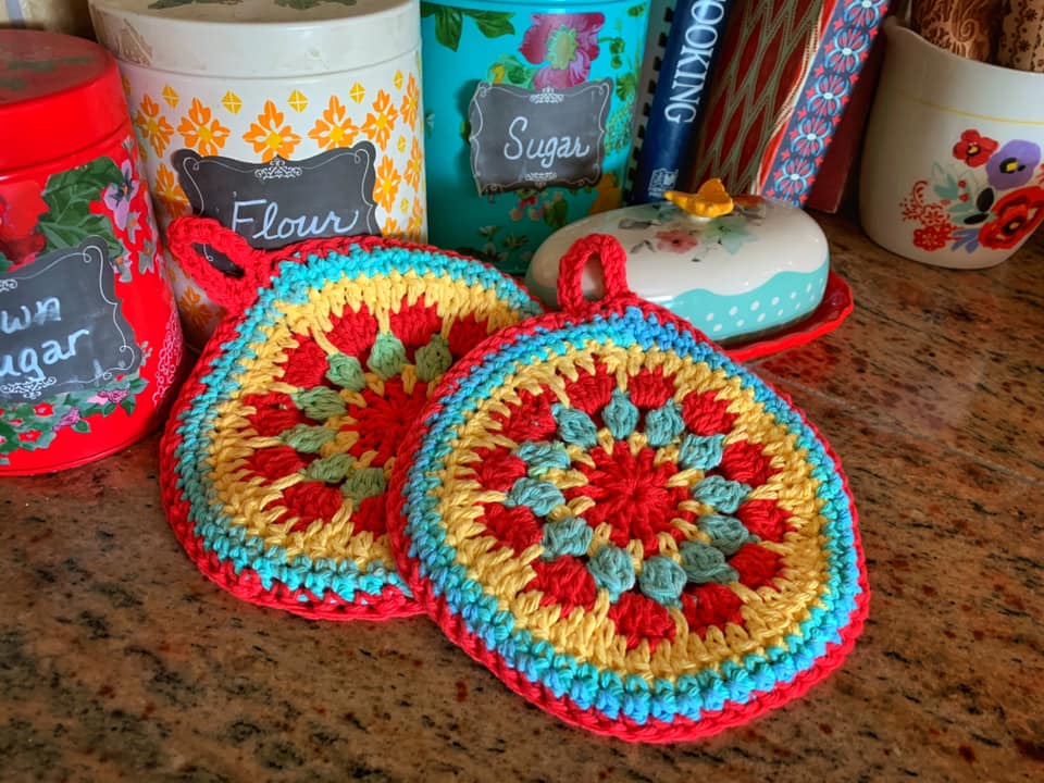 Pattern - Crochet Pattern - "Mandala Potholder"