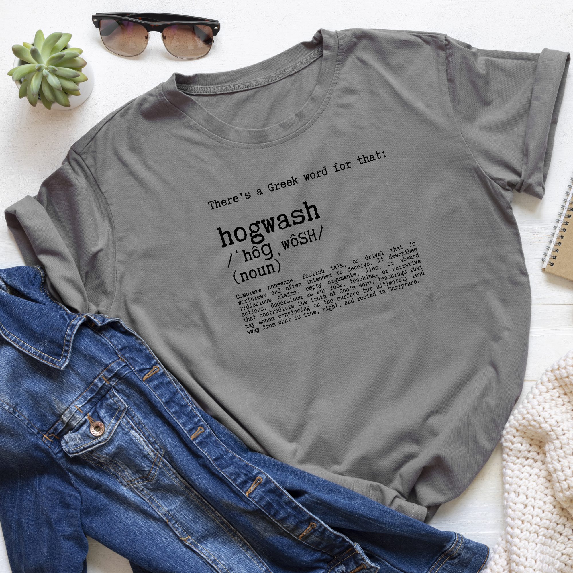 Witness Wear - Greek Word T-Shirt = Hogwash