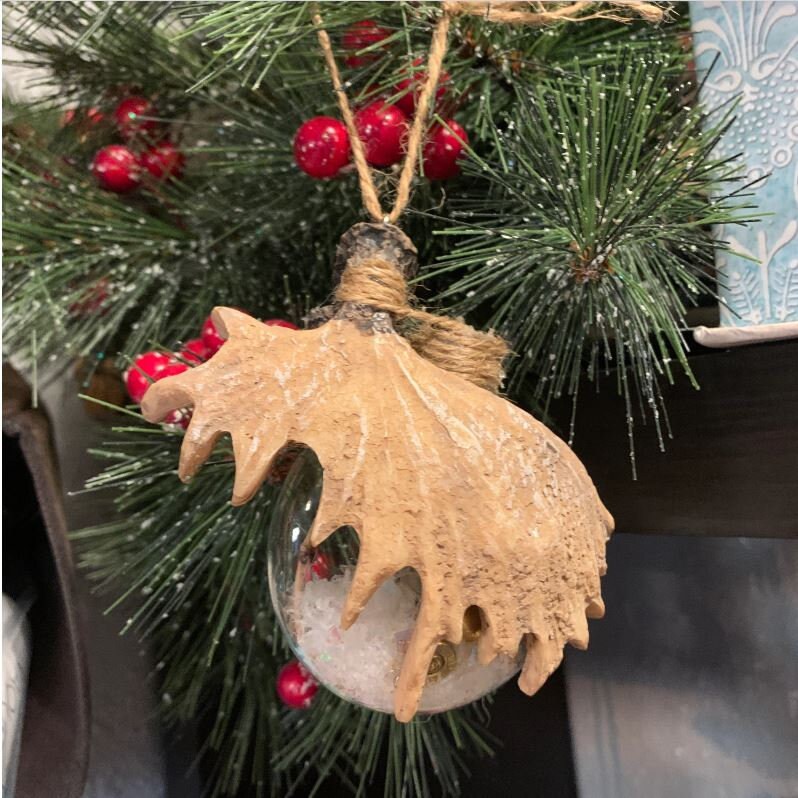 Christmas Ornament - Moose Hunter Ornament - Personalization Optional